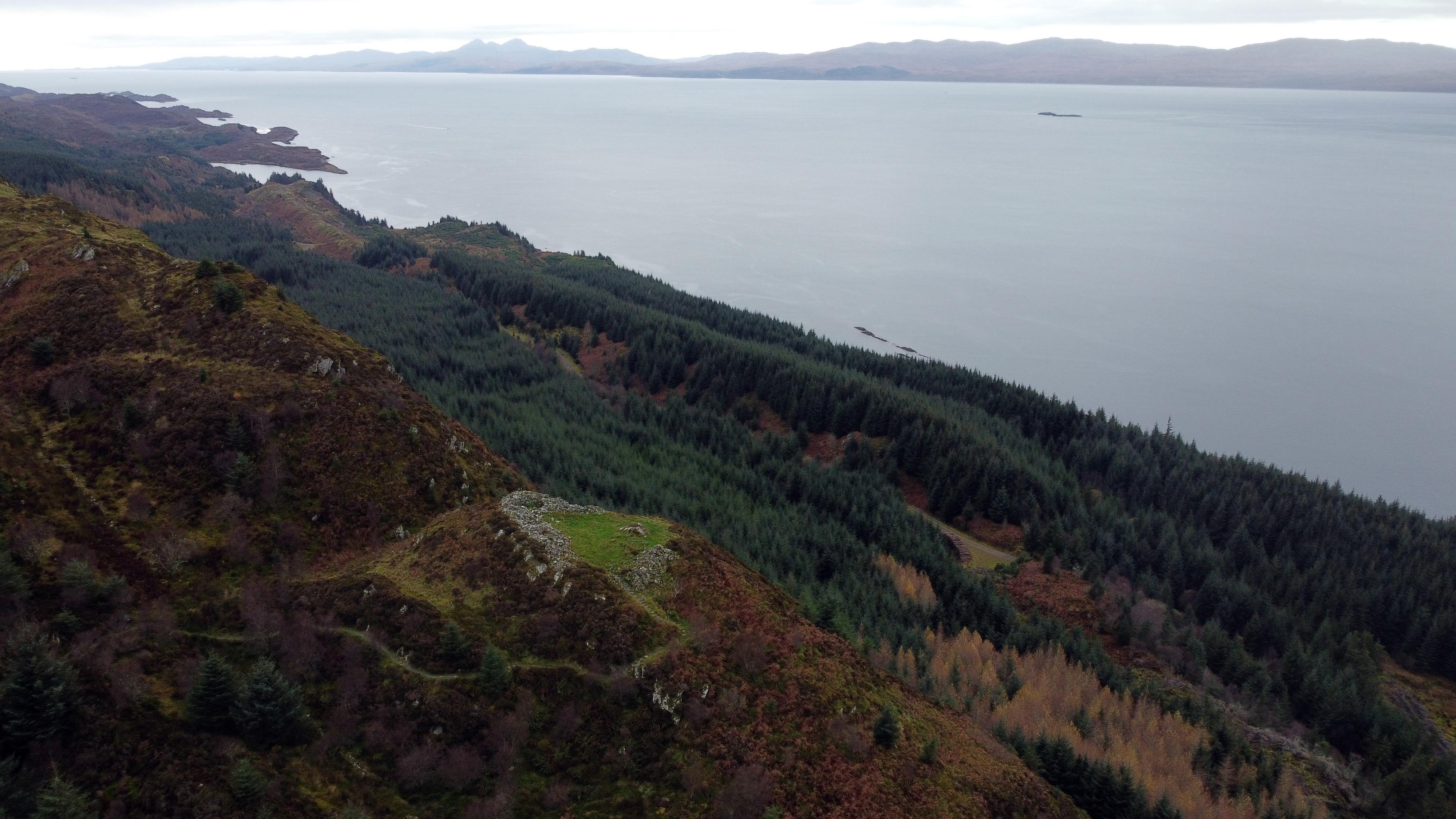 View from Castle Dounie