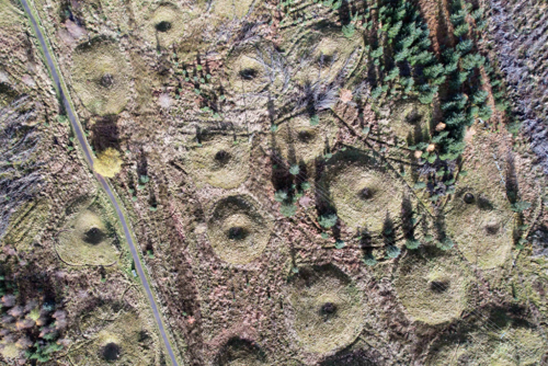 Aerial shot of Wilsontown Ironworks