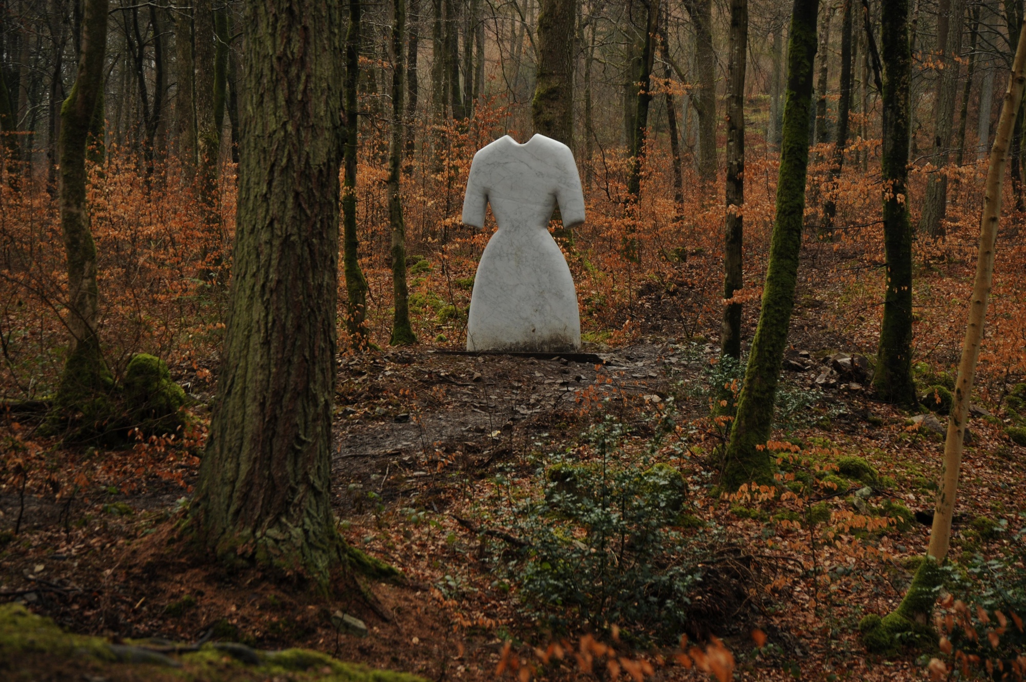 7 Stanes - "The Ghost Stane", stone sculpture at Mabie