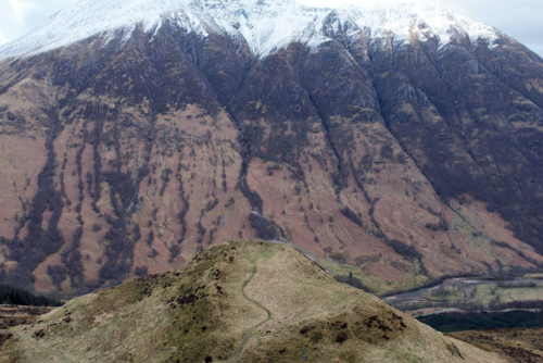 View of Dun Deardail fort and Glen Nevis