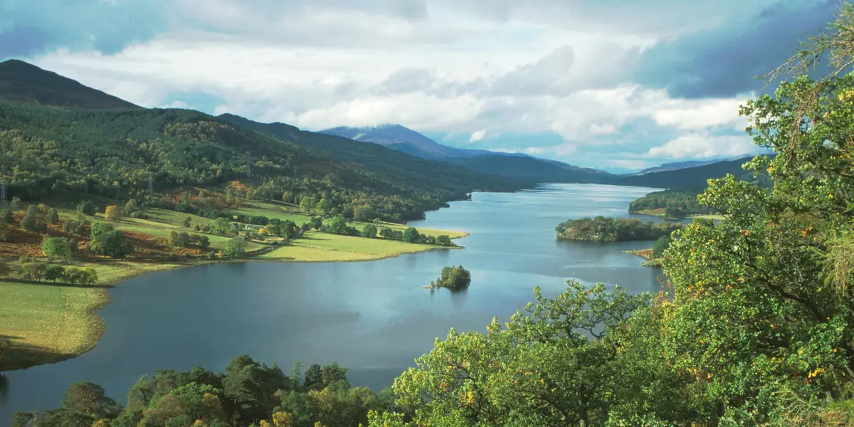 Loch and trees at Queen's View