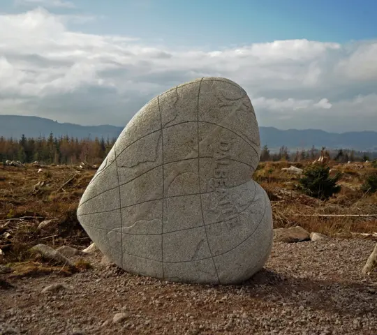  7 Stanes - "The Heart Stane", stone sculpture at Dalbeattie